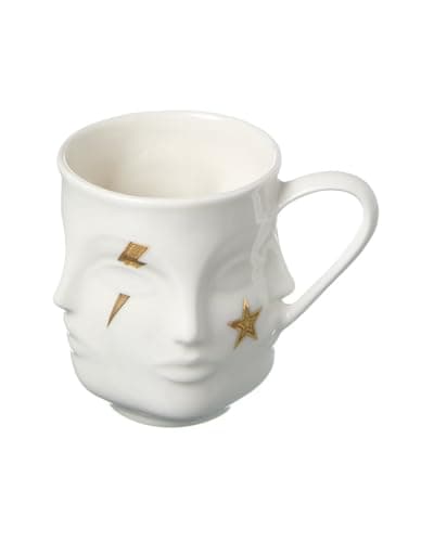 Image of Jonathan Adler Gilded Muse Dora Maar Mug, White