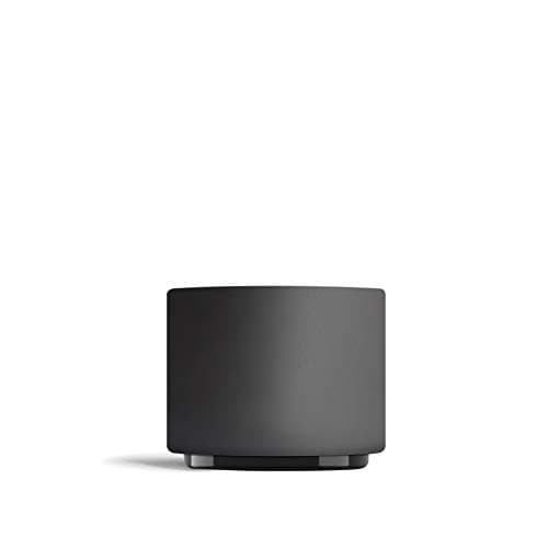 Image of Fellow Monty Milk Art Coffee Cups - Double Wall Ceramic Cappuccino Mug, Matte Black with Graphite Base, 6.5 oz Cup, 192 ml