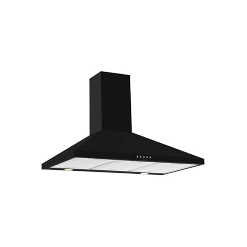 Image of CDA ECH103BL 100cm Black 3 Speed Chimney Cooker Hood Kitchen Extractor Fan