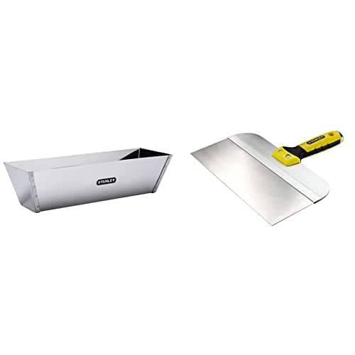 Image of Stanley 005867 305mm 12iInch Stainless Steel Mud Pan & STHT0-05776 12-Inch/ 304mm Stainless Steel Taping Knife