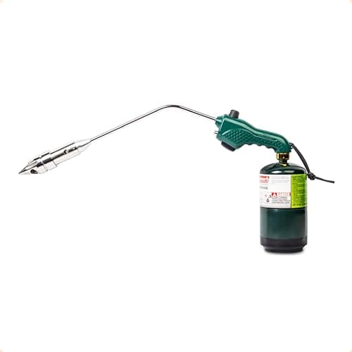 Image of ROCKETFIRE Fire Starter Torch | Perfect Propane Torch Head, Grill Gun, Charcoal Torch | Compatible with Bernzomatic Propane & MAP/PRO Fuels | Stainless Steel Tri-Flame Tip | Fuel NOT Included | Green