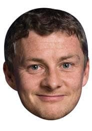 Image of FoxyPrinting Ole Gunner Solskjaer Celebrity Cardboard Party Face Mask Fancy Dress