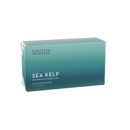 Image of Scottish Fine Soaps Sea Kelp Cleansing Soap Bar 220g – Glycerine-Rich Soap with Nourishing Scottish Sea Kelp Extracts