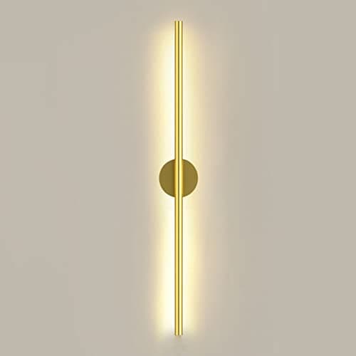 Image of Modern Nordic LED Wall Lamp 60CM 11W - Stylish Linear Light for Stairs, Bedrooms, Living Rooms - d & Cool White Aluminum Design for Home Decor & Background Illumination.