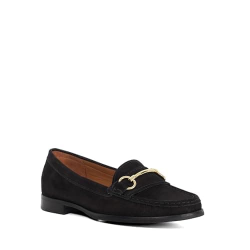 Image of Dune London Ladies GLENNY Wide Fit Snaffle Trim Loafers Size UK 6 Black