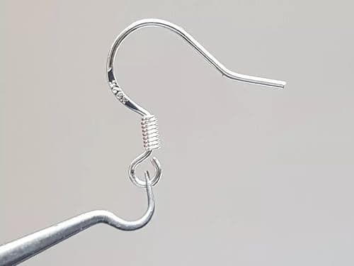 Image of Enginess® 925 Stamped Silver Earring Hooks for Jewelry Making – 50 Pcs (25 Pairs), Nickel Free, Hypoallergenic, DIY Fish Hook Ear Wires for Women, Polished Alloy, Craft Supplies for Beginners & Profes