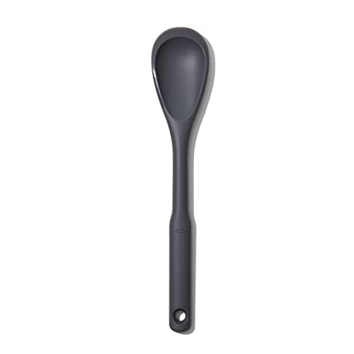Image of OXO Good Grips Silicone Chop & Stir Cooking Spoon, 30.4 cm (Non‑Scratch, High‑Heat Resistant, Dishwasher Safe)