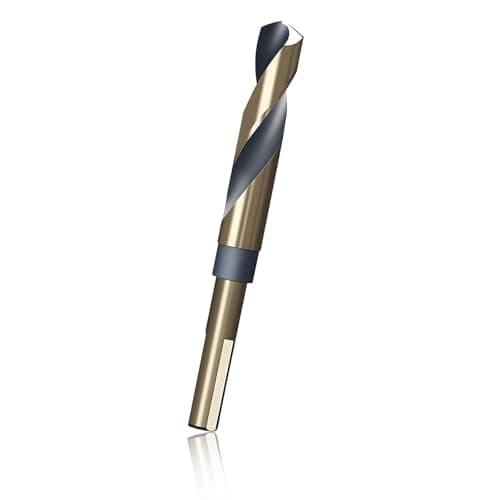 Image of Durable Reduced Drill Bits 16mm High Speed Steel 4341 with 10mm Shank for Slim Body Stainless Steel Alloy Metal Plastic Wood (Bronze; 150 * 16mm)