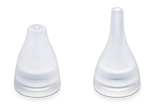 Image of Beurer 164.104 Silicone Refill for NA-20, Includes 6 Soft Silicone Accessories: 3 Wide, Solid Nose, 3 Narrow, Solid Nose, White