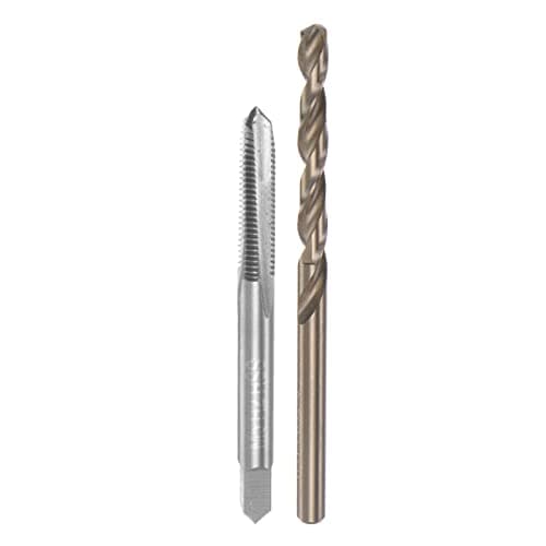Image of sourcing map Tap & Bit Sets, M5 x 0.8 H2 Straight Flute Machine Thread Milling Tap, 4.2mm M35 Cobalt High Speed Steel (HSS-CO) Twist Drill Bit