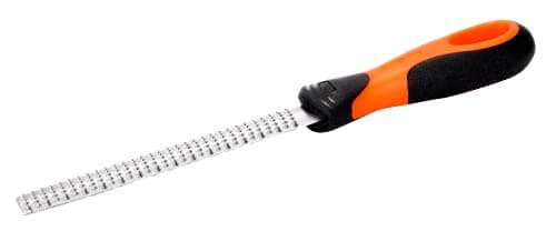 Image of Bahco 6-342-08-1-2 Hieb 1 Half Round Rasp with Handle, Multi-Colour, 200 mm