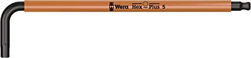 Image of Wera 05022610001 5 x 154 mm 950 SPKL Metric BlackLaser Hex Key - Silver