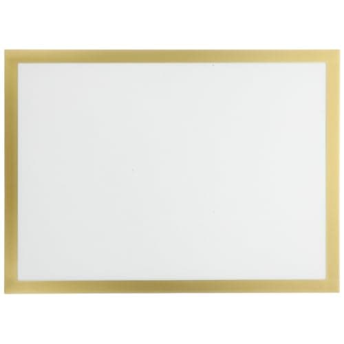 Image of SWETRACE Self Adhesive Magnetic Picture Frame Pvc Frame A3 Size with Golden Colour, Horizontal and Vertical Display Options for Documents and Business Certificates for Home Decorating