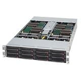 Image of Supermicro CSE-827T-R1200B Low Profile (Slimline) Black 1200W Computer Case – Computer Case (Low Profile (Slimline), PC, Black, 2U, 1200 W, 438 mm)