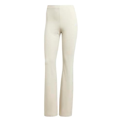 Image of adidas Women's Essentials Small Logo Flared Leggings, Wonder Alumina/White, M