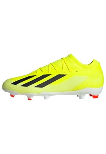 Image of adidas Unisex X Crazyfast League FG, Solar Yellow/Core Black/Cloud White, 9 UK