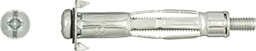 Image of Rawlplug Metal Fixing with Metric Screw Pack of 20 | Screws and Wall Plugs for Plasterboard, Chipboard, Gypsum Fibreboards and OCB | Cavity Wall Fixing | Duty Plasterboard Fixings 5 x 52mm