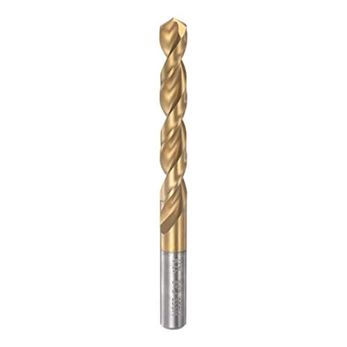 Image of sourcing map Twist Drill Bit 12.9mm Titanium Coated (HSS-E) M42 High Speed Steel 8% Cobalt Straight Shank for Stainless Steel Aluminum Alloy Metal