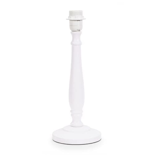 Image of ValueLights | Traditional White Wood Candlestick Table Lamp Base for Living Room Bedroom | Table Lamps, Home Décor & Improvement Essential