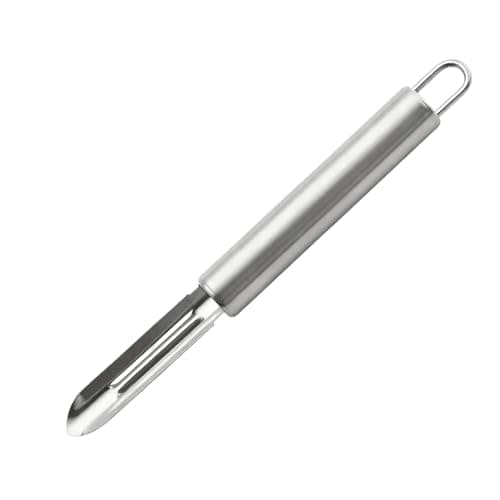 Image of Potato Peelers - Homiladi Stainless Steel 7.5 Inch Straight Kitchen Peeler Vegetable Peeler | Apple Peelers for Efficient Slicing and Julienne Cutting
