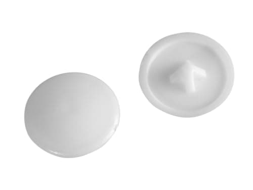 Image of Pozi Compatible Cover Cap White No.6-8 Bag 100