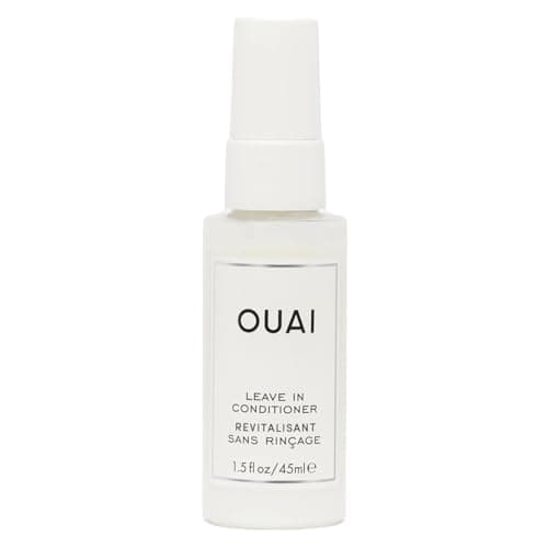 Image of OUAI Leave In Conditioner & Heat Protectant Spray - Prime Hair for Style, Smooth Flyaways, Add Shine and Use as Detangling Spray - No Parabens, Sulfates or Phthalates - (45 ml (Pack of 1))