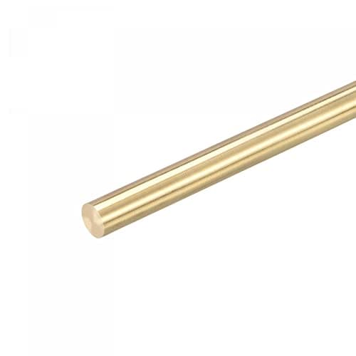 Image of sourcing map Brass Rod,Brass Solid Round Rod 8mm Diameter 350mm Length Lathe Bar Stock for RC Model DIY Craft Pack of 1