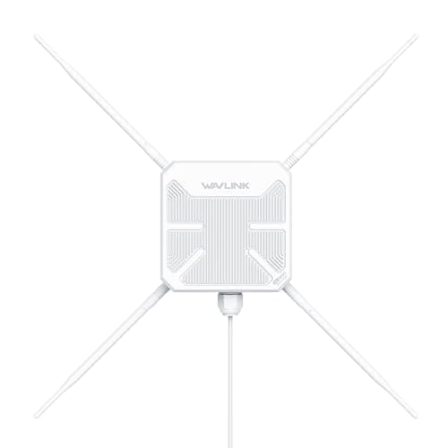 Image of WAVLINK AC1200 Outdoor WiFi Access Point, Dual Band Outdoor Wireless Access Point (2.4GHz 300Mbps + 5GHz 867Mbps), Active/Passive PoE, 4 Antennas, weatherproof IP67 Enclosure, Gigabit WAN/LAN