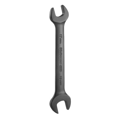 Image of sourcing map 1pcs Thick Double Open End Wrench 17mm x 19mm Metric Dual Open Ended Spanner Flat Head Wrench for Automotive Repair Furniture Assembly, Black