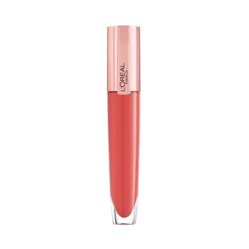 Image of L'Oreal Paris Paradise Glow Balm-in-Gloss – Plumping Lip Gloss with Hyaluronic Acid & Collagen, Lightweight, non-sticky with intense hydration – Non-Sticky, Nourishing Formula, 410 Inflate