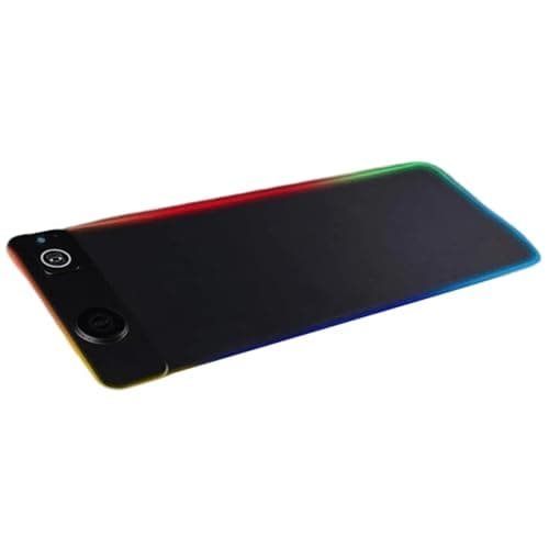 Image of Illuminated - 15W Fast Charging RGB Waterproof Wireless Charging Mat,80x30cm Magnetic Non-slip Gaming Charging Station | For Gaming PC Laptop Smartphone Desktop Playroom Workplace