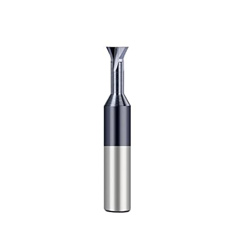 Image of 1 Pcs 45/60 Degree HSS Straight Shank Dovetail Slot Cutter End Mill CNC Bit .5-16mm T Slotting Milling Carbide Groove