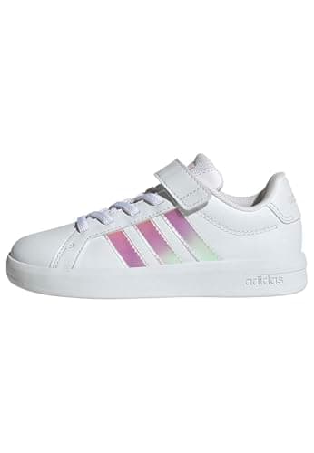 Image of adidas Unisex Kids Grand Court 3.0 Shoes Children, FTWR White/Iridescent/FTWR White, 1 UK