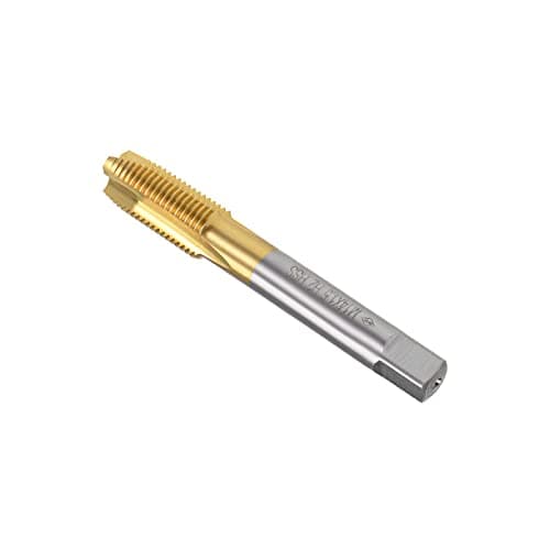 Image of CoCud Spiral Point Taps, Metric M14 x 1.5 Thread, Titanium Coated High Speed Steel 6542 Screw Milling Threading Tap - (Applications: for Tapping Drilling Machine), 1-Piece