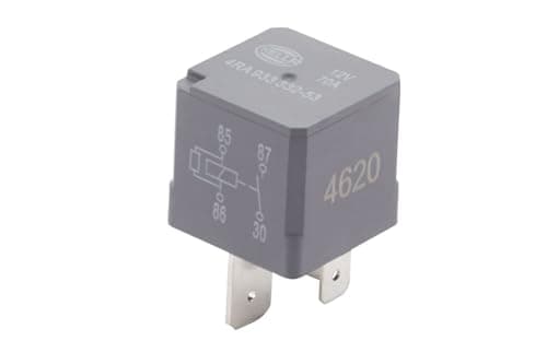 Image of HELLA 4RA 933 332-531 Relay, main current - 12V - 4-pin connector - Wiring Diagramme: S2 - Plug: B - Normally Open Contact - Colour: Black - without holder
