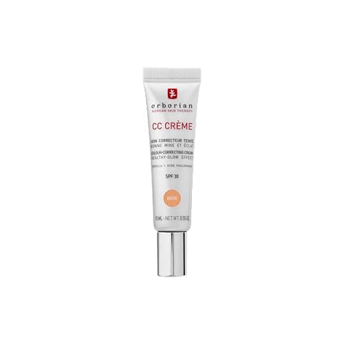 Image of Erborian - CC Cream with Centella Asiatica- Color Correcting Cream with Healthy Glow Effect - Natural and Luminous Finish - Long-Lasting Hydration - Korean Cosmetic Care - Doré 15 ml