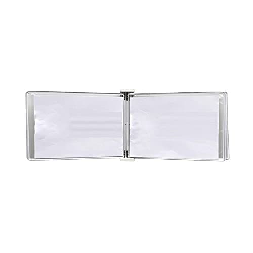 Image of BTYQKZVPM Wall Mounted Poster Flip Book Display, File A3 Display Wall Folder, A3 [16.53inch×11.69inch] 10 Pockets(White)