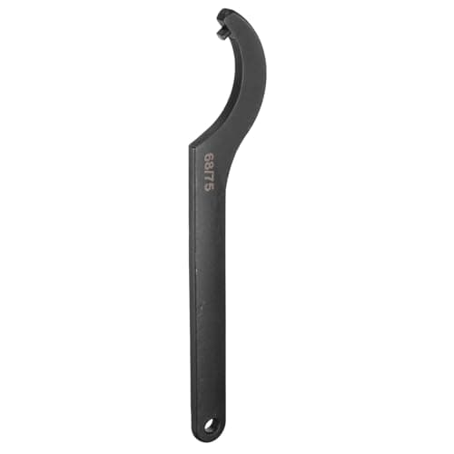 Image of sourcing map C Hook Spanner Wrench, 68-75mm C Pin Motorcycle Shock Nut Chrome Vanadium Spanner Wrench Tool with 6mm Round Head for Machine, Vehicles, Mechanical