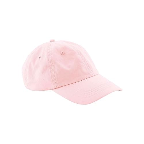 Image of Beechfield® B652N Organic Cotton 6 Panel Dad Cap - Powder Pink