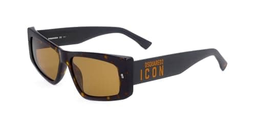 Image of Dsquared Icon 0007/s 086/70 HAVANA Sunglasses Men's Acetate, Standard, 57
