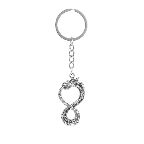 Image of xuanhang Stainless Steel Cool Dragon Charm keychain for Women Men Guys,Dragon Accessories Gifts For Car Key Ring,Backpacks,Bag Tag