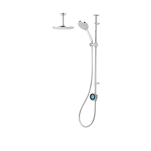 Image of Aqualisa OPQ.A2.EV.DVFC.23 Optic Q Smart Shower Exposed with Adjustable and Ceiling Fixed Heads - for Gravity Pumped Systems