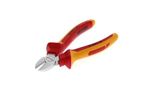Image of GEDORE VDE Side cutter for medium hard wire to 1.6 mm dia., Insulated, Electric, Hardened, Length 160 mm, VDE 8314-160 H