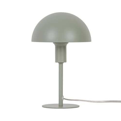 Image of Nordlux Ellen Indoor Table Lamp Green Metal E14 Dome Shade - Living Room, Bedroom, Bedside Mains Powered, IP20