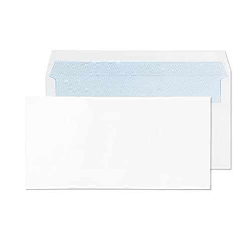 Image of Blake Purely Everyday DL 110 x 220 mm 90 gsm Self Seal Wallet Envelopes (13882/100 PR) White - 100 Count ( Pack of 1)