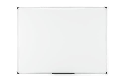Image of Bi-Office Maya W Magnetic Whiteboard, 120 x 90 cm, Dry Wipe Lacquered Steel Surface, Aluminium Frame