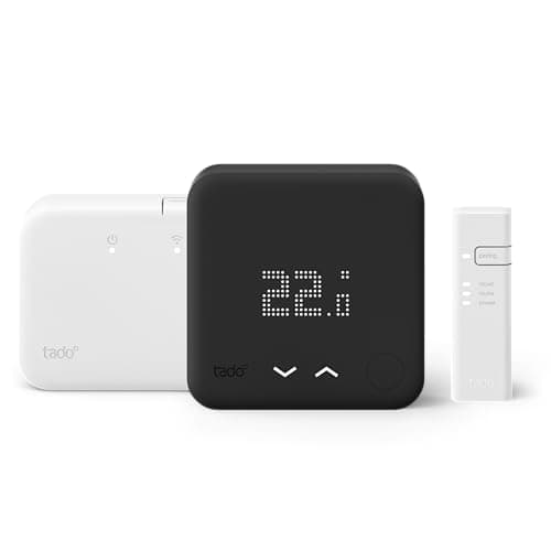 Image of tado° Starter Kit - Wireless Smart Thermostat Black Edition [incl. Programmer with Hot Water Control] (V3+) [UK]