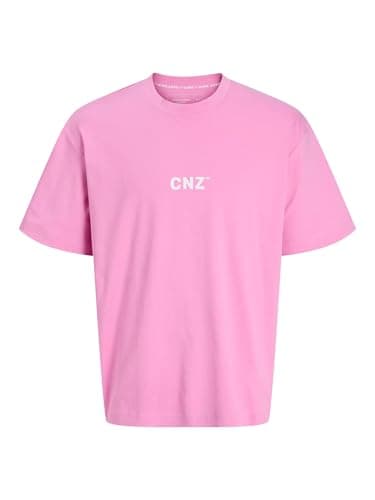 Image of JACK & JONES Jcocnz Berlin Graphic T-Shirt Ln, Fuchsia Pink, L