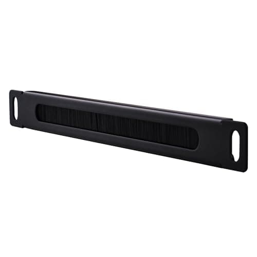 Image of GeeekPi DeskPi 10 inch 0.5U Rack Cable Entry Panel with Brush Strip, Black