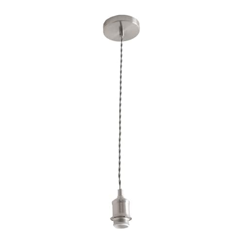 Image of ValueLights | Shaw Brushed Chrome Adjustable Single Pendant Ceiling Light | Ceiling Lights, Home Décor & Improvement Essential